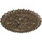 Ekena Millwork Lariah Ceiling Medallion (Fits Canopies up to 1 3/8"), 24 3/4"OD 1 3/8"ID x 3 1/4"P, Warm Silver CM24LAWSS - alternate 2